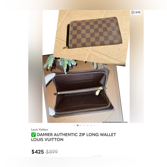 ✅AUTHENTIC BAG+ WALLET+ DUSTBAG LOUIS VUIITTON DAMIER - Picture 4 of 15